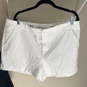 American Eagle Outfitters Women's Crisp White Twill Shorts